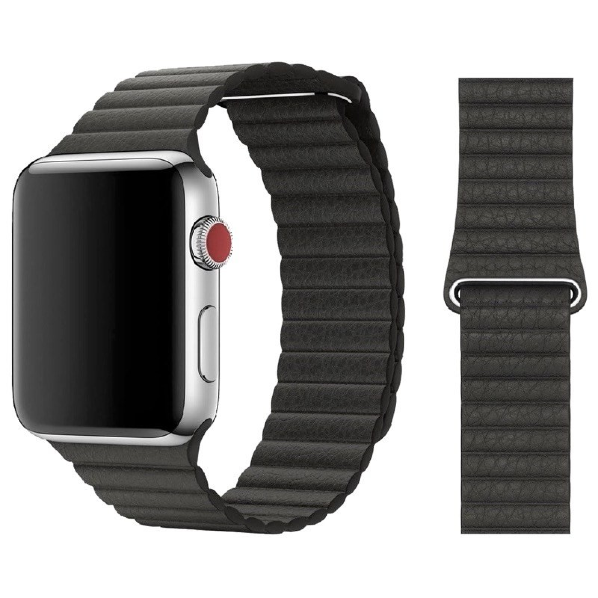 Correa Apple Watch en Piel Sintética 38/40/41mm Negro