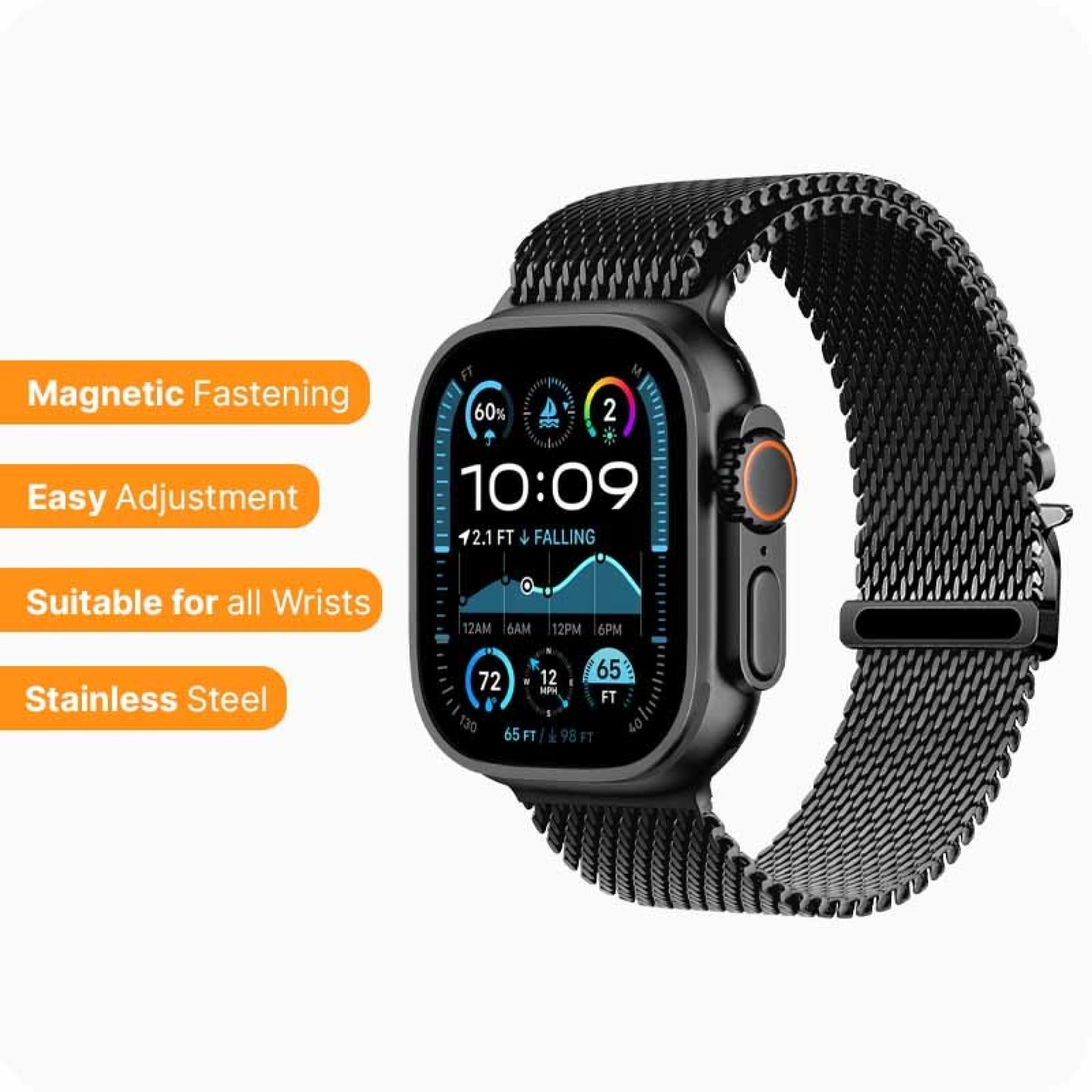 Correa Apple Watch Milanesa con Cremallera