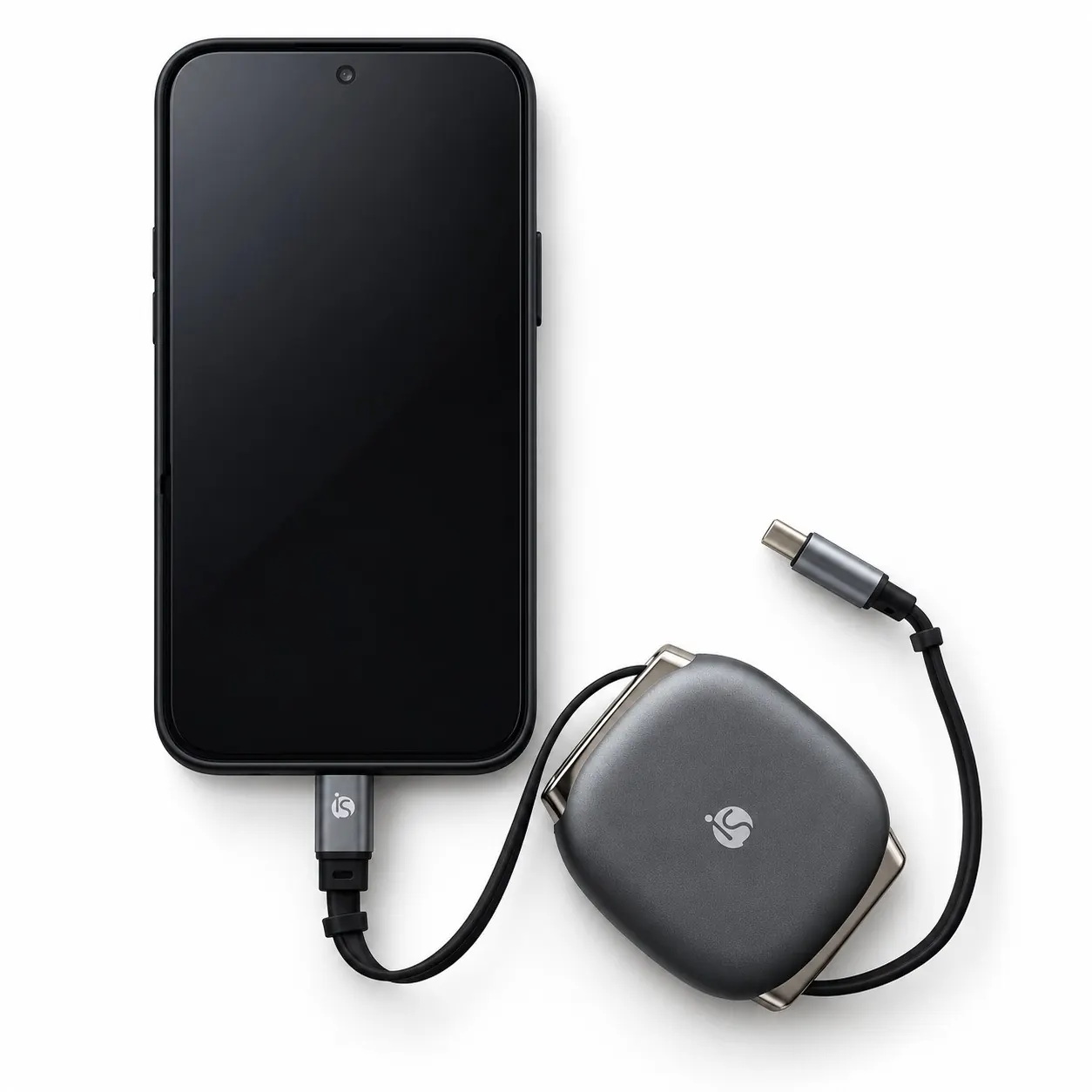 Cable USB-C Retràctil 240W amb Caixeta