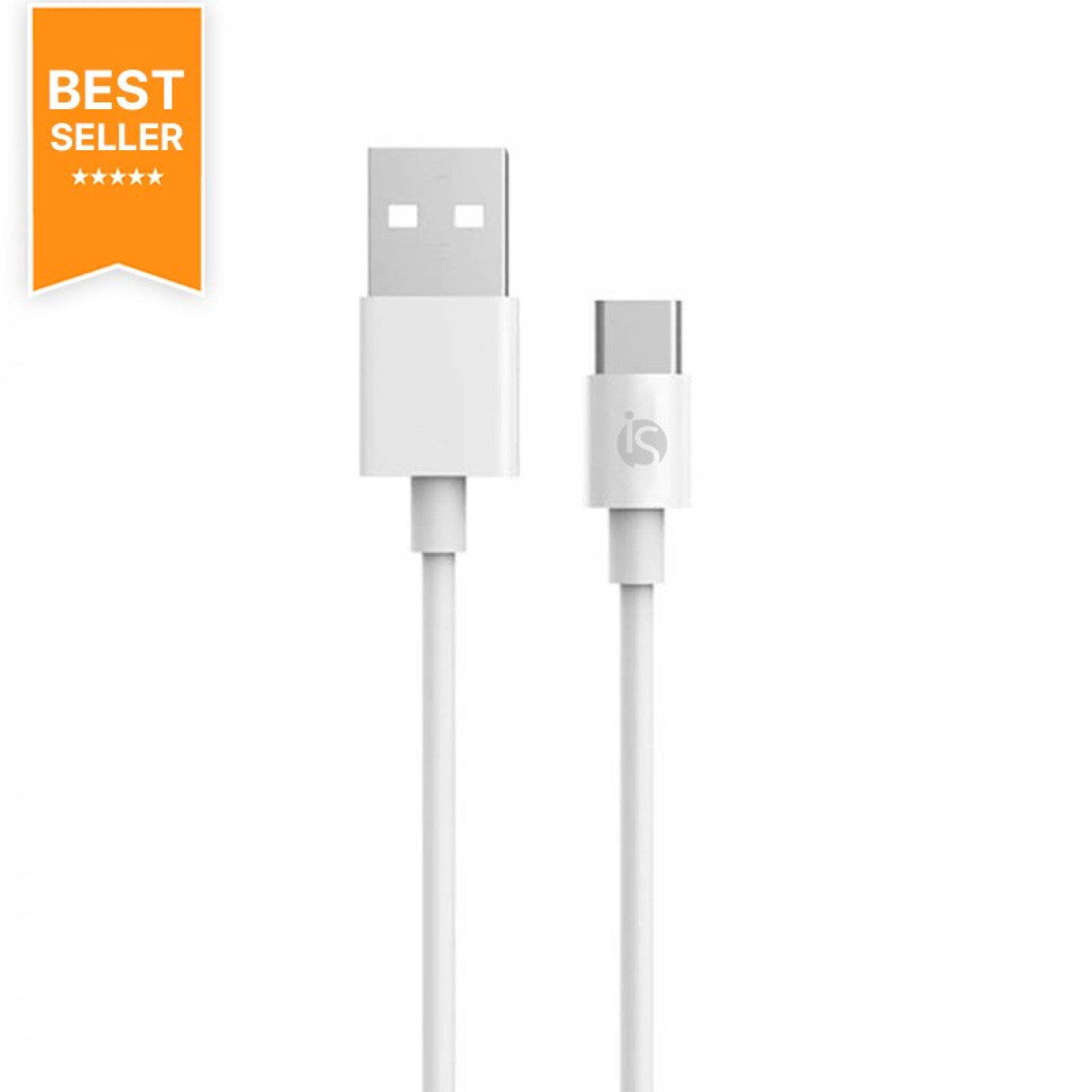 Cable USB a USB-C 1 m 2A Blanco