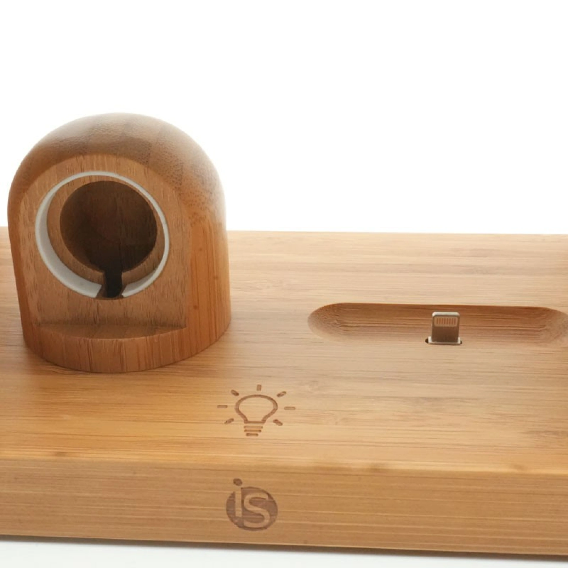 Lámpara con Cargador Inalámbrico Bamboo 5 en 1