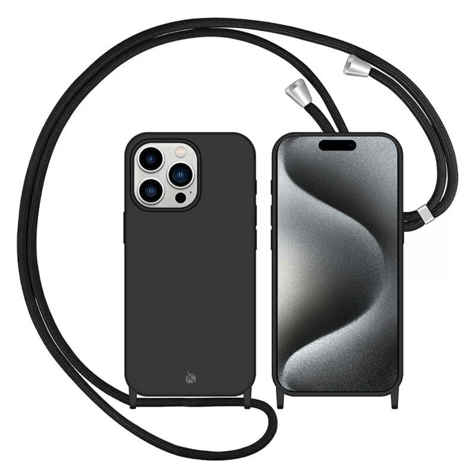 Funda iPhone con Cuerda 15 Pro Negro
