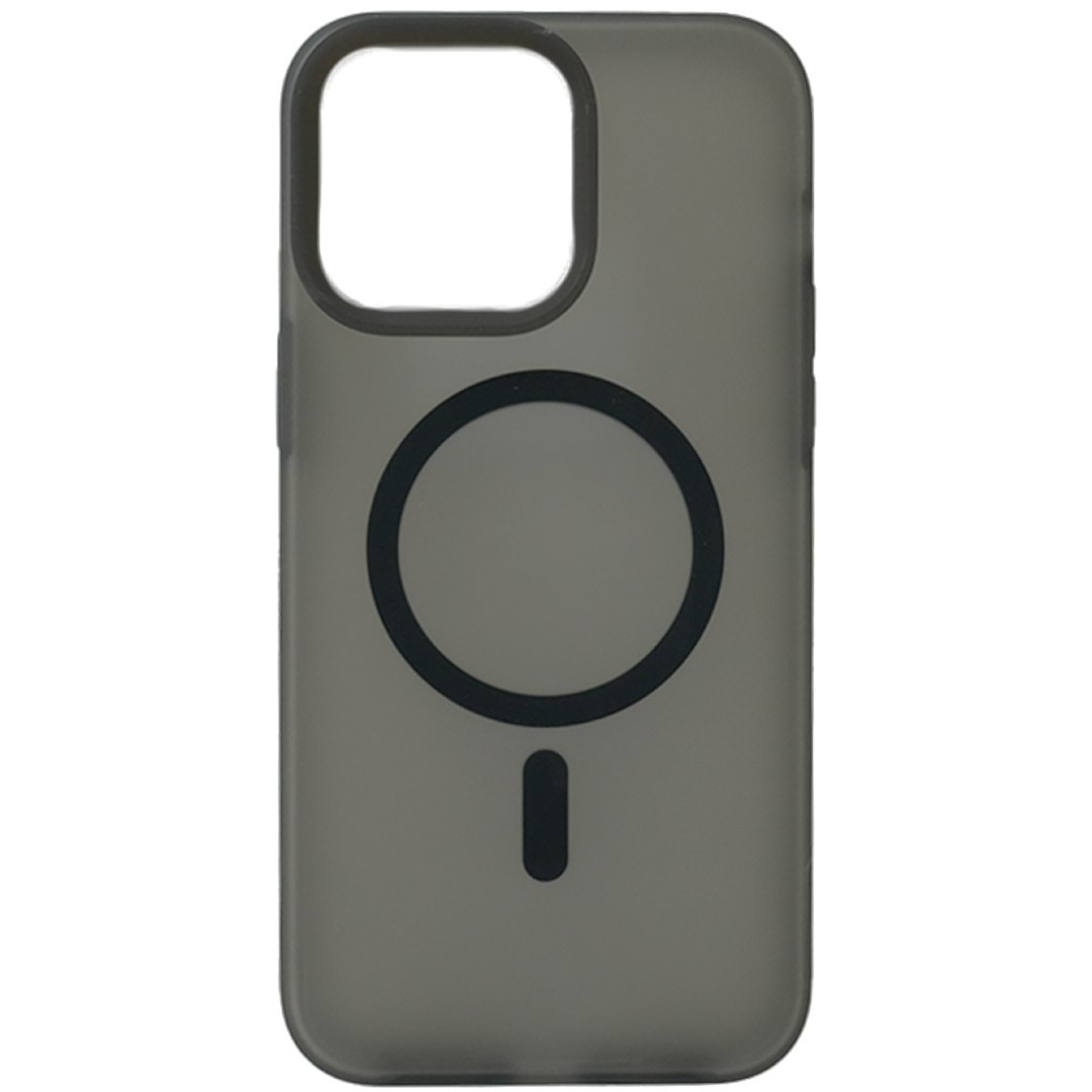 Funda Transparente Colorida MagSafe iPhone 15 Pro Max Negro