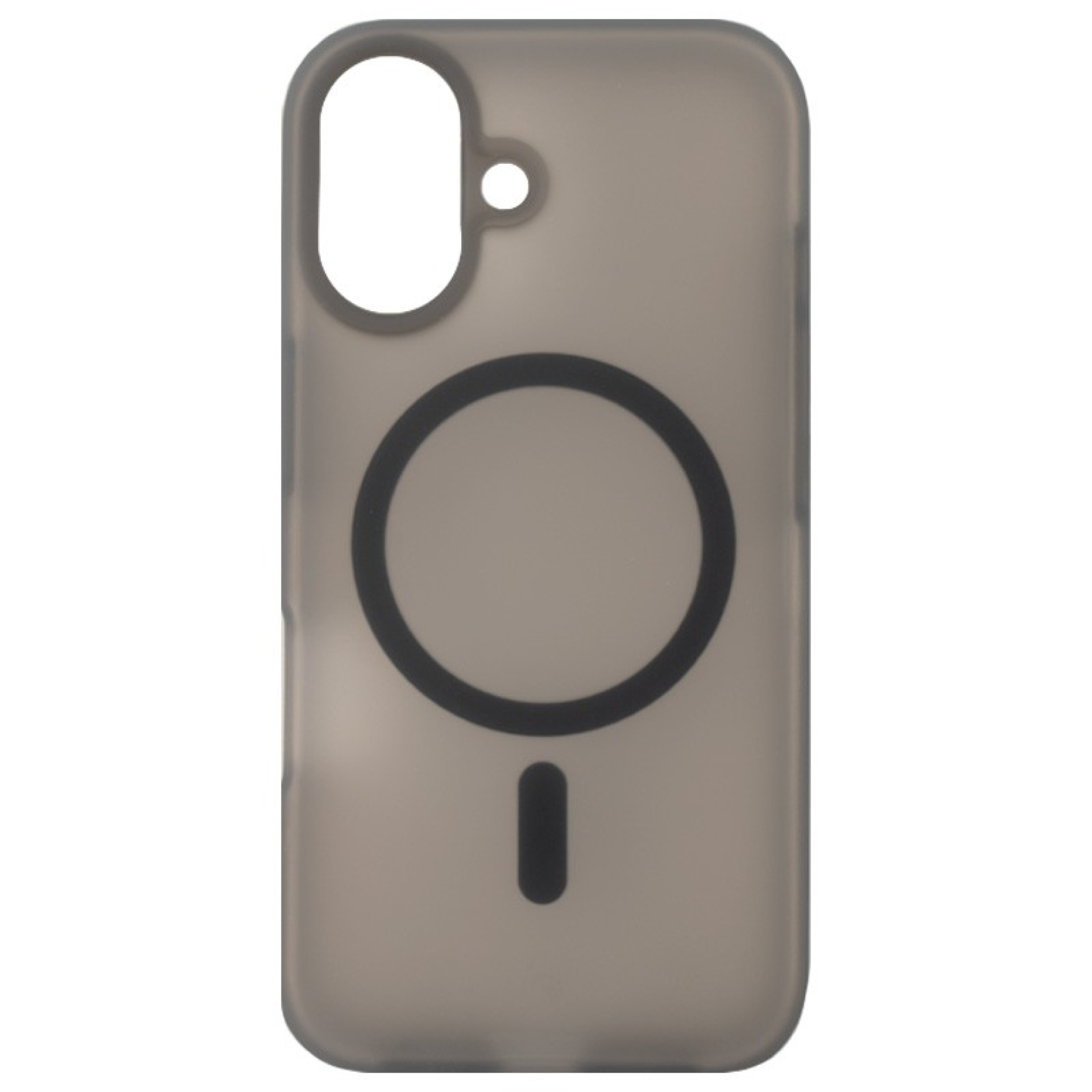 Funda Transparente Colorida MagSafe iPhone 16 Plus Negro