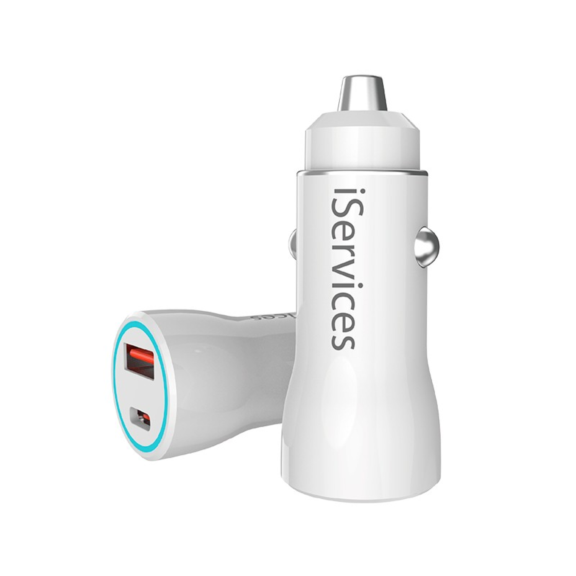 Cargador de Móvil para Coche USB + USB C