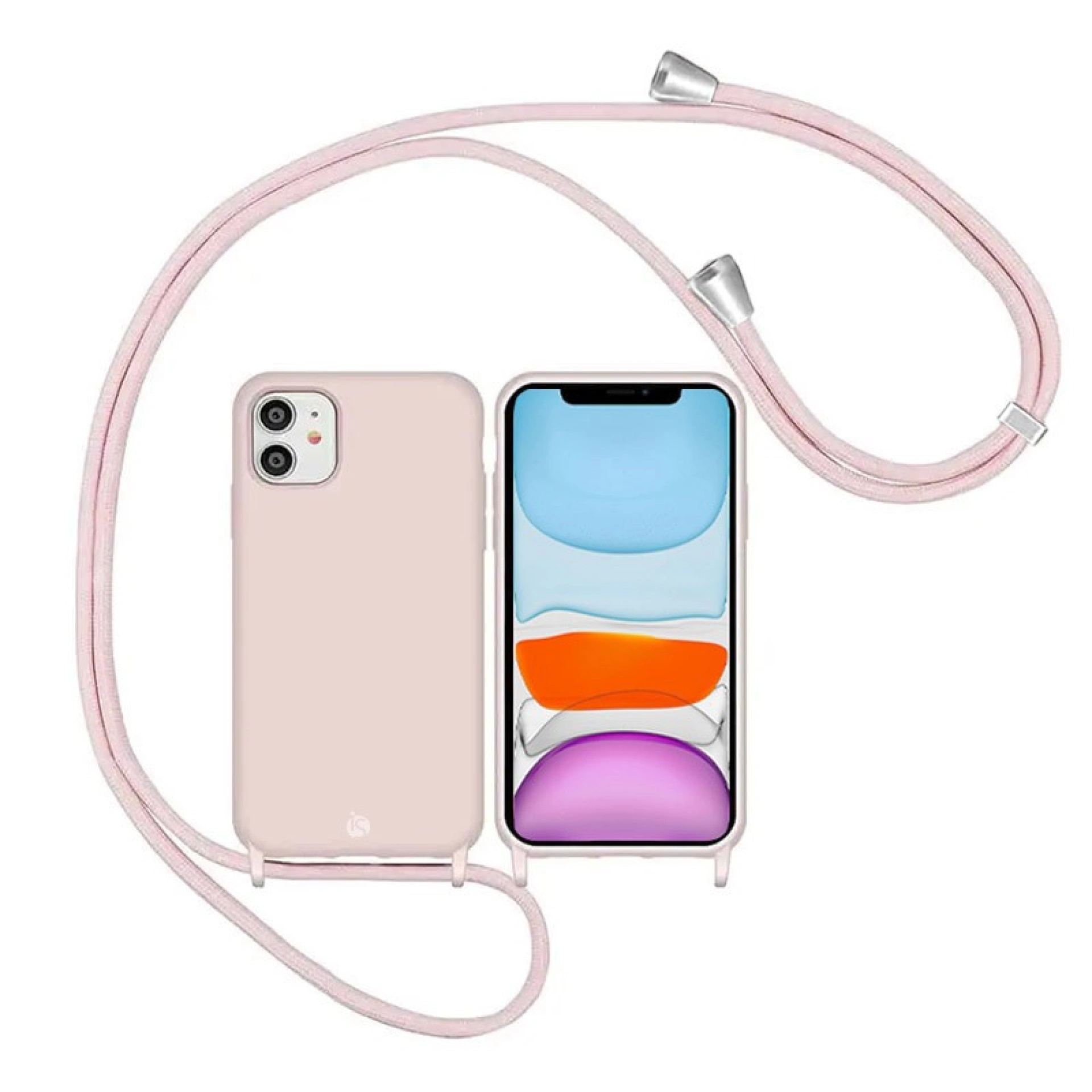 Funda amb Cordó Ajustable iPhone 12 Mini Sorra