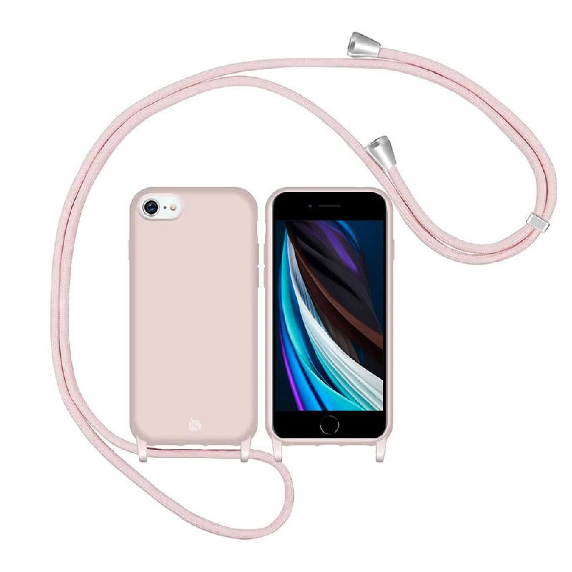 Funda amb Cordó Ajustable iPhone SE 2020 Sorra