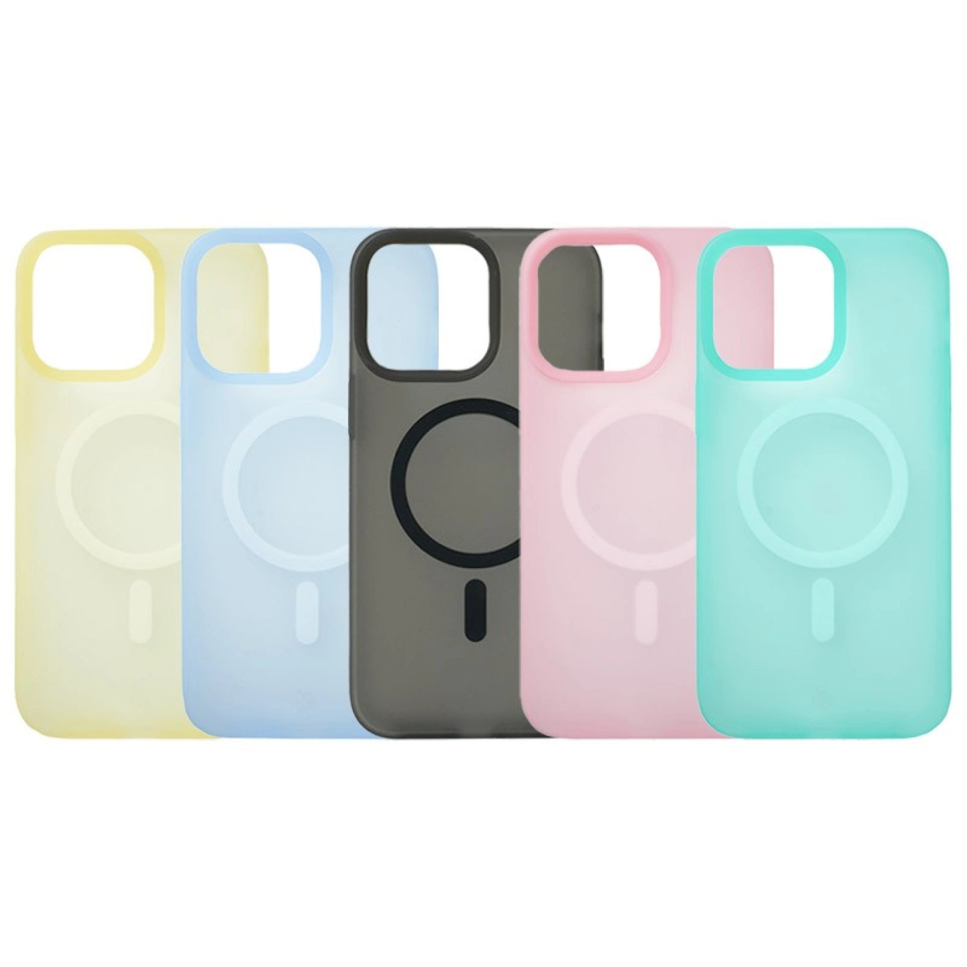 Funda Transparente Colorida MagSafe
