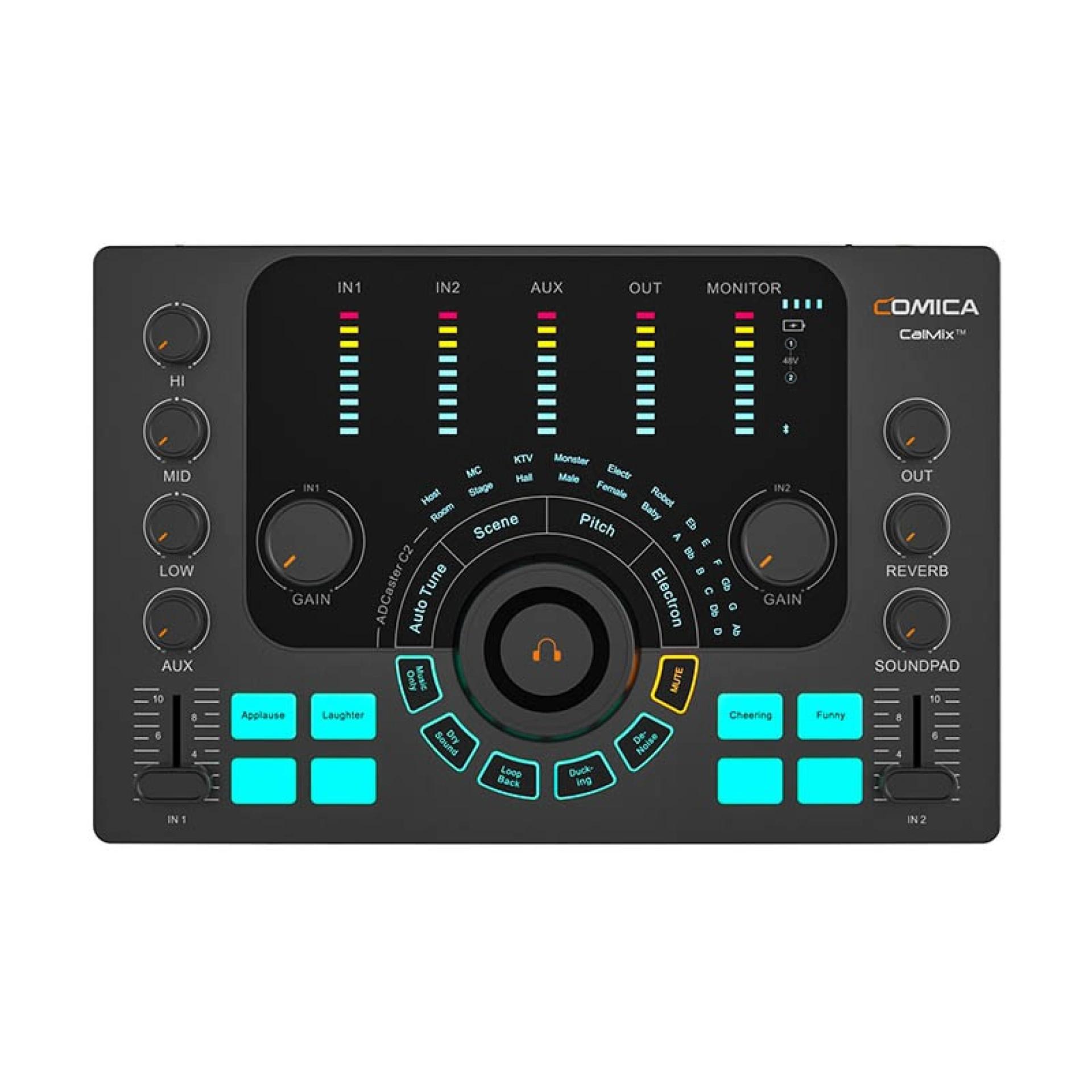 Interfaz de audio ADCaster C2 Comica