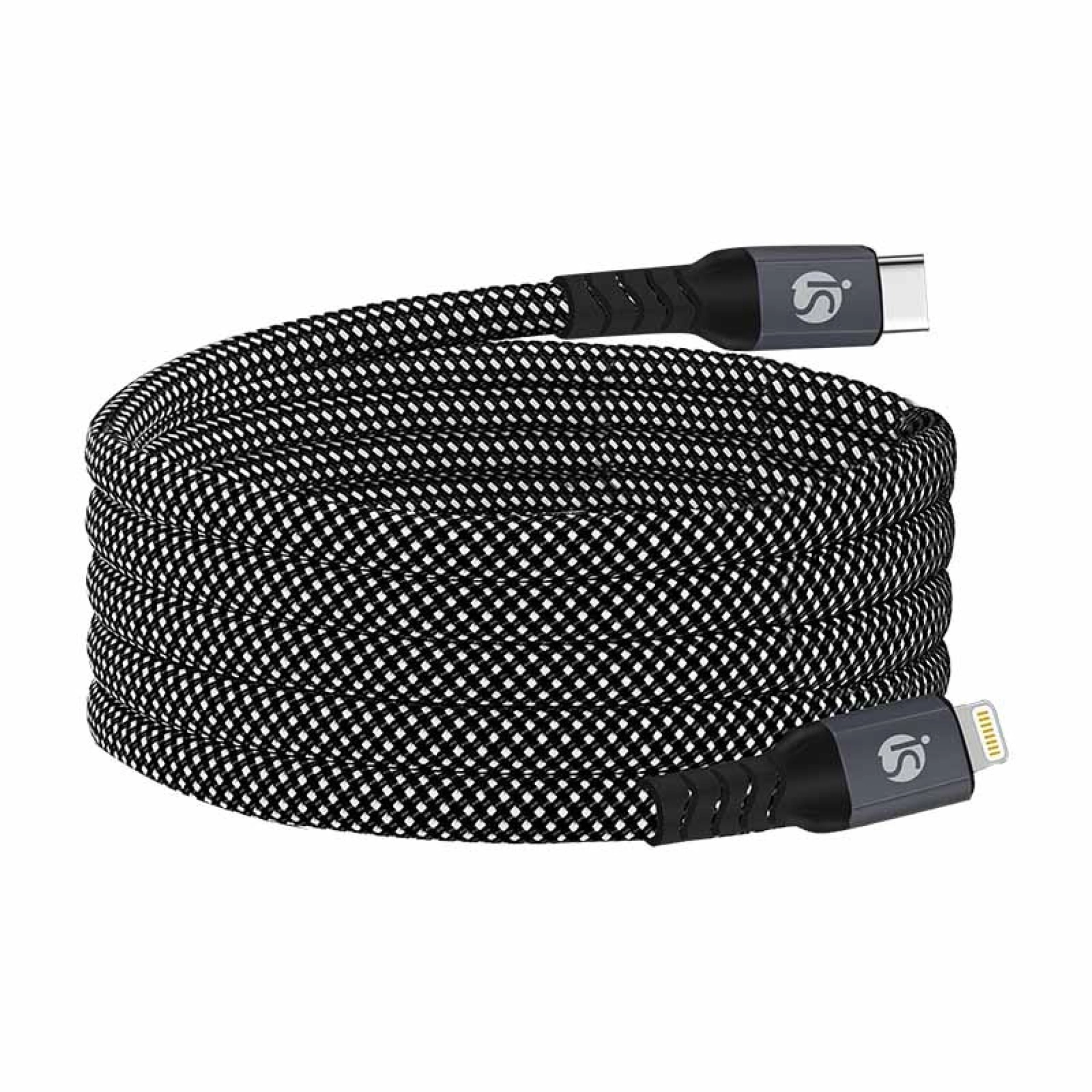 Cable Magnètic USB-C - Lightning Niló Negre