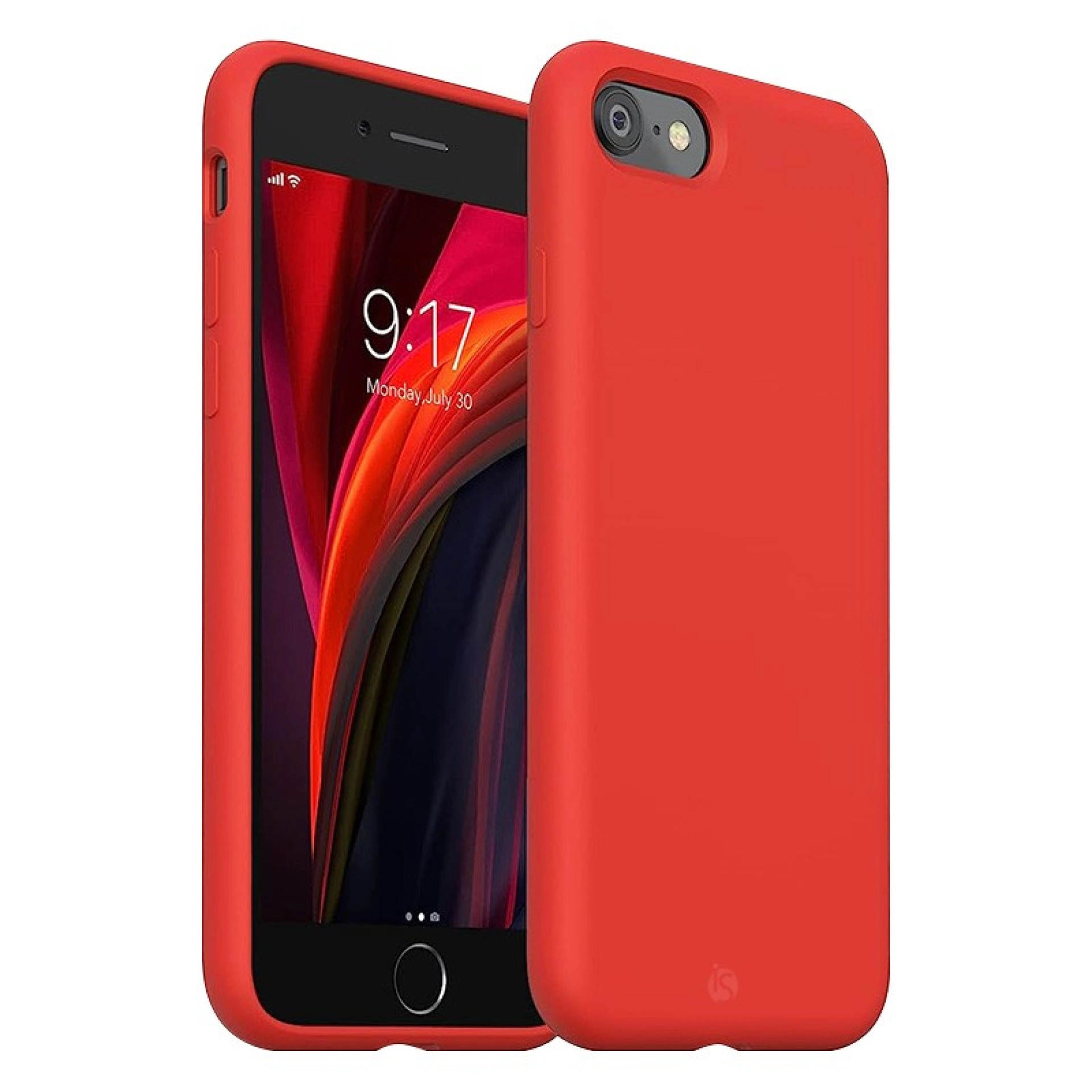 Funda en Silicona Líquida Magsafe iPhone 8 Rojo