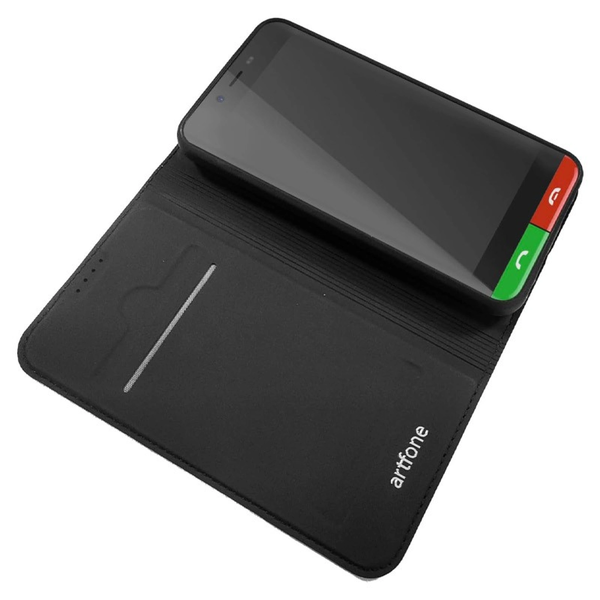 Artfone Smart 500 4G con la funda abierta