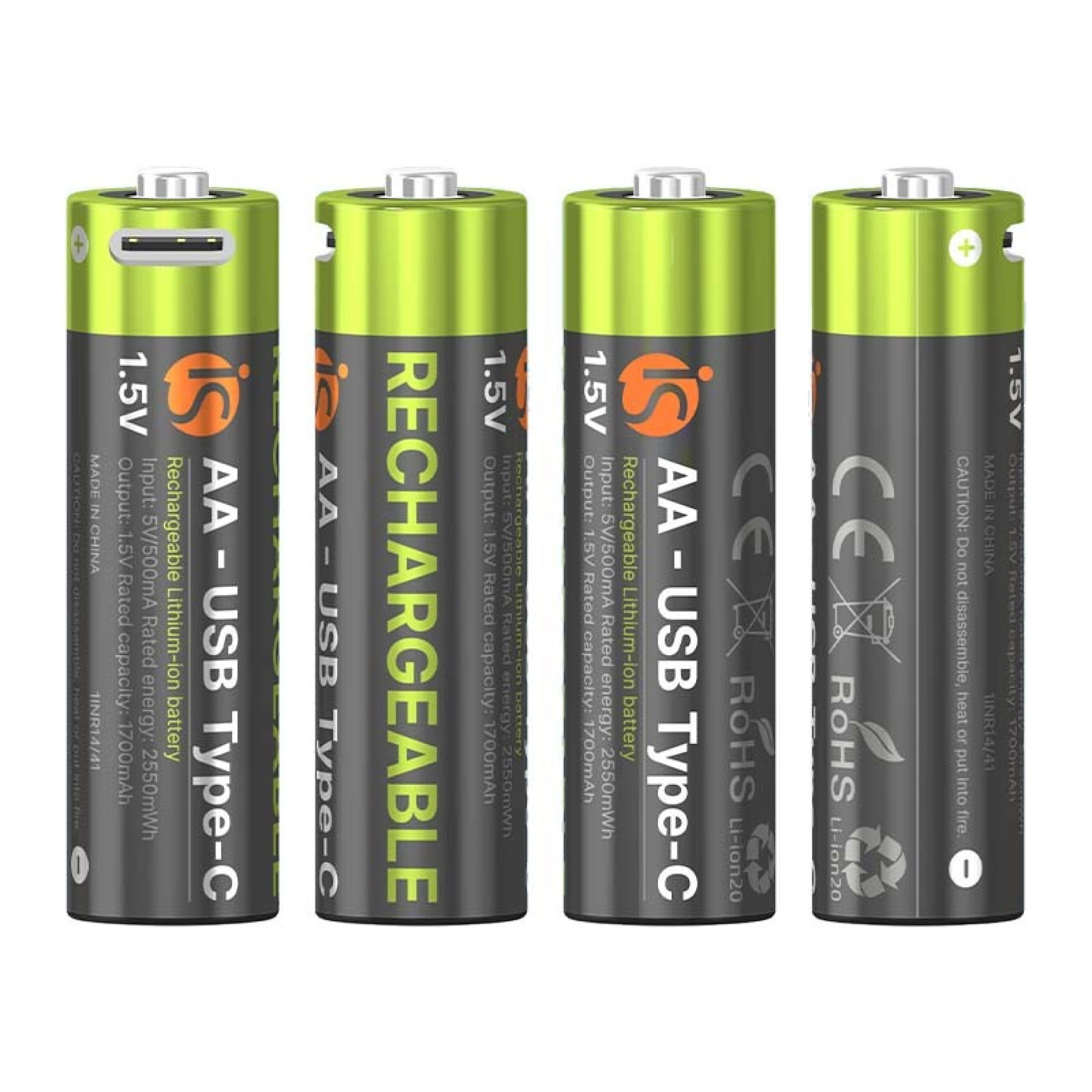 Pilas Recargables USB-C