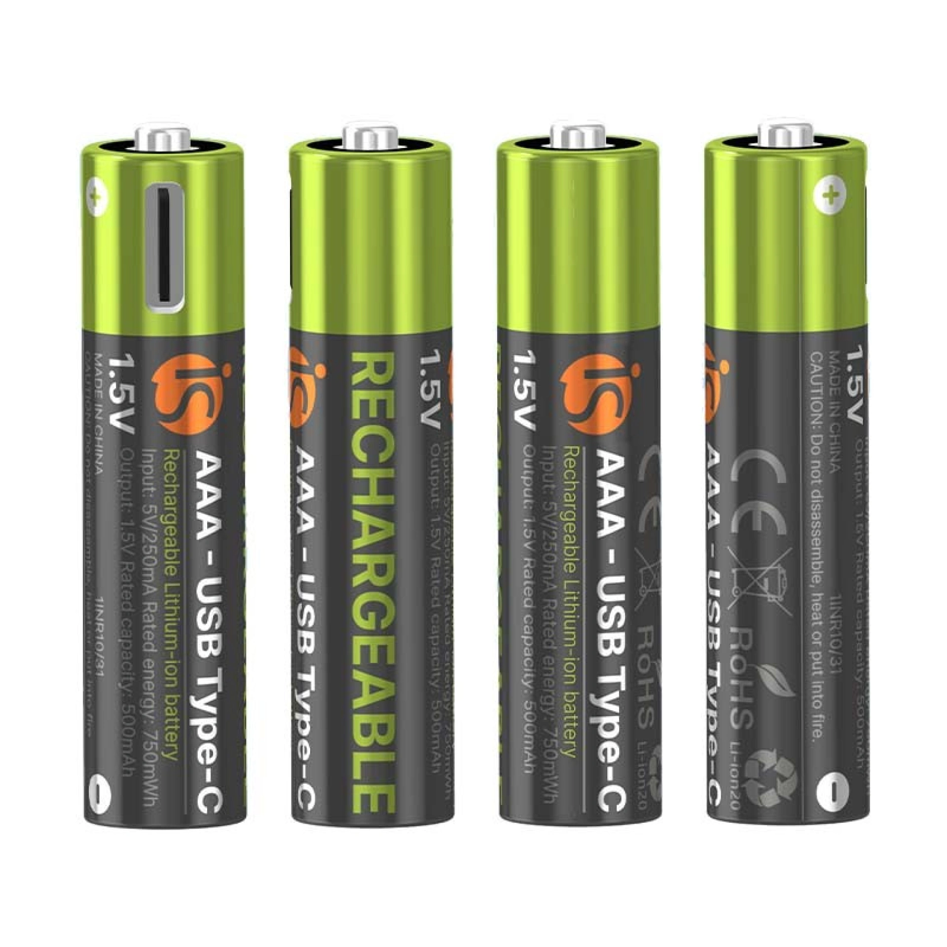Pilas Recargables USB-C