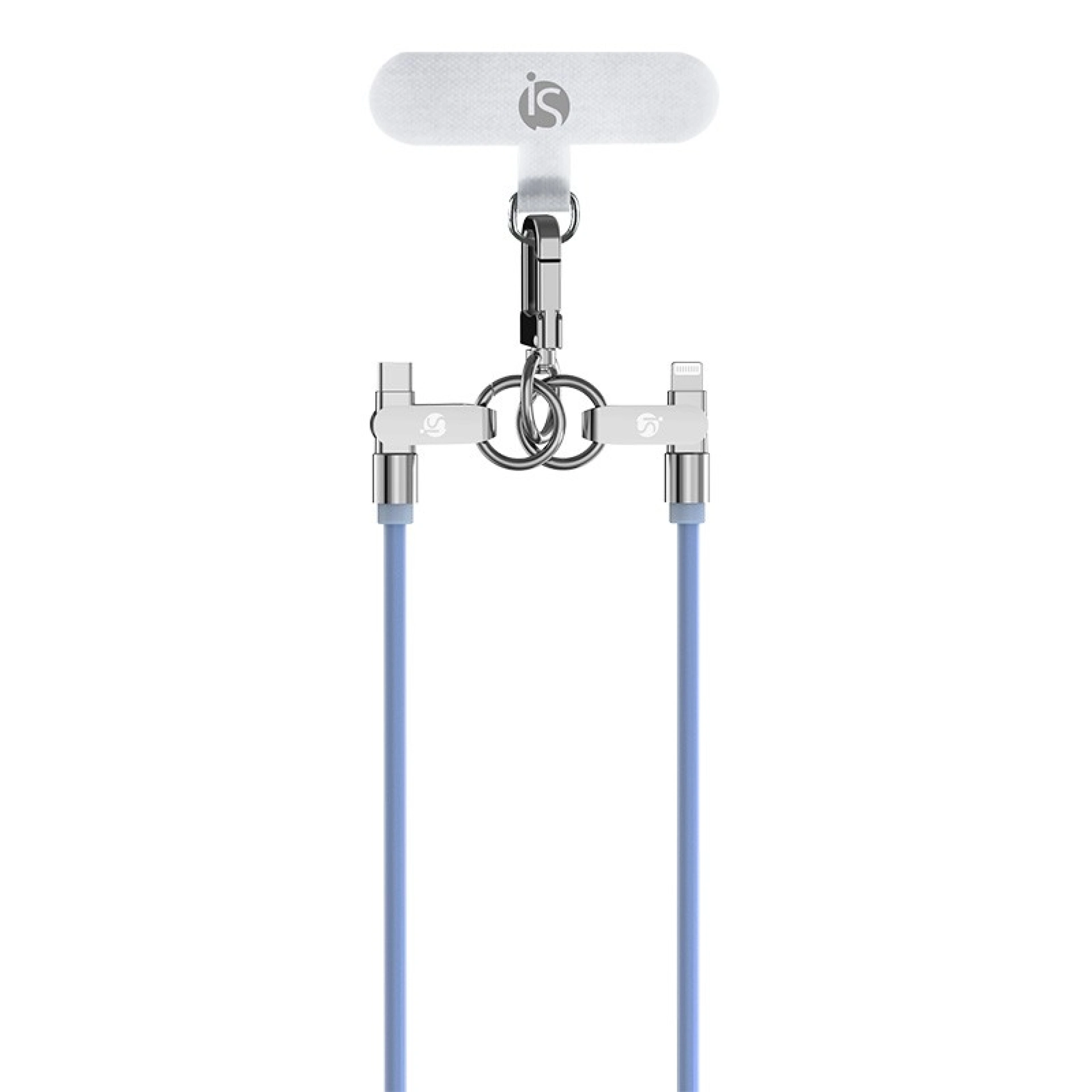 Cordó de Silicona amb Càrrega USB-C Ice Blue USB C   Lightning