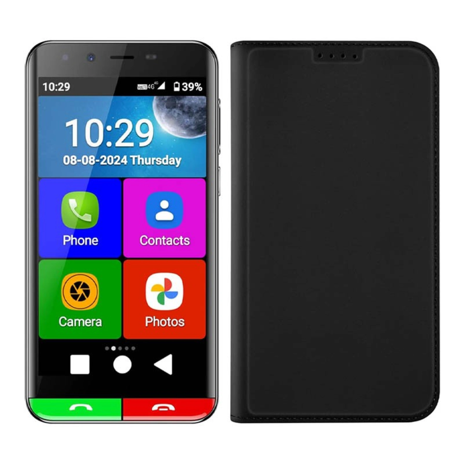 Paquete Smartphone para Personas Mayores + Funda Flip