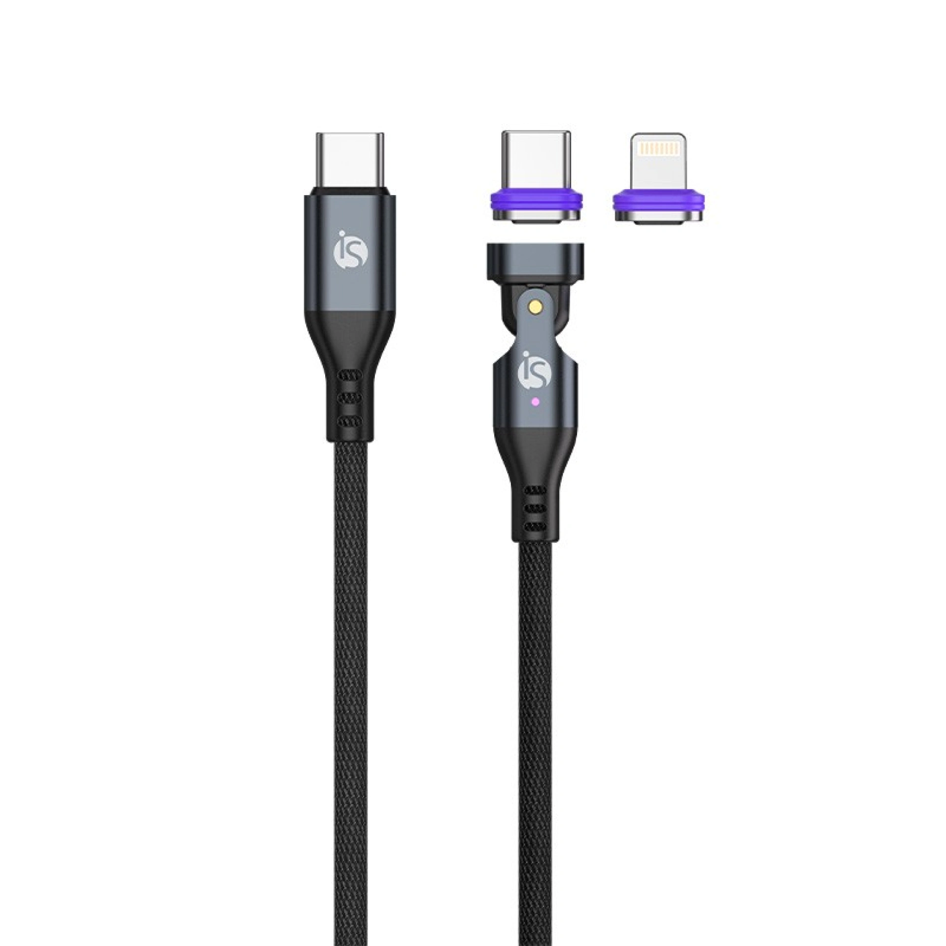 Cable USB-C - USB-C / USB-C - Lightning amb Punta Extraïble