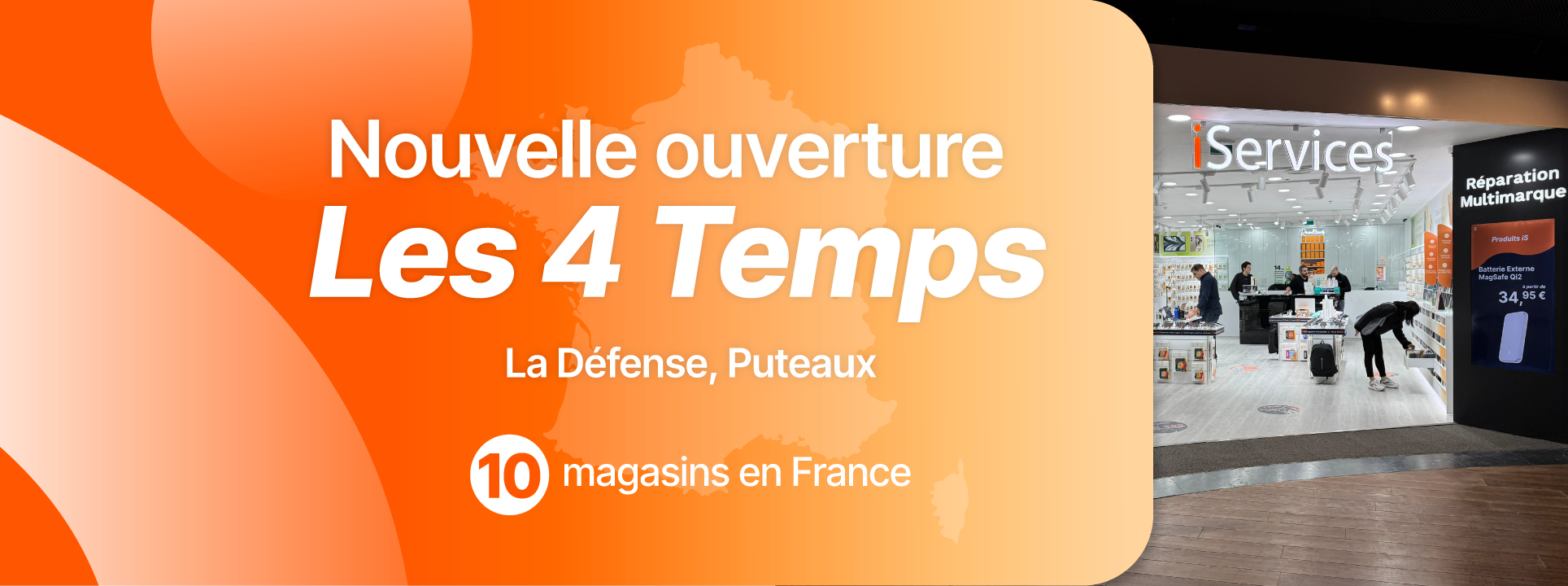 4 Temps es la décima tienda iServices en Francia