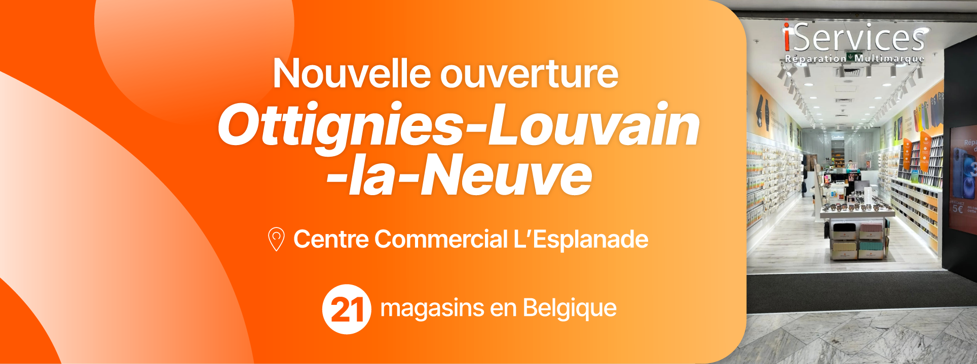 iServices abre el centro comercial L'Esplanade