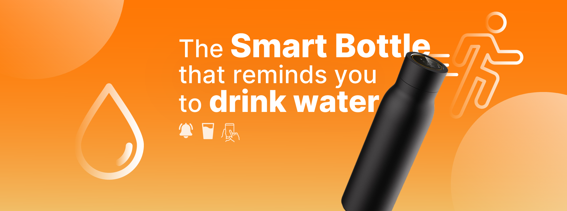 La botella inteligente que te recuerda beber agua