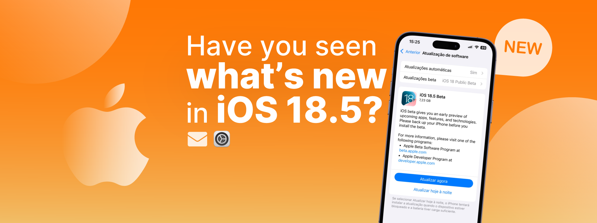 Conhece as novidades do iOS 18.5