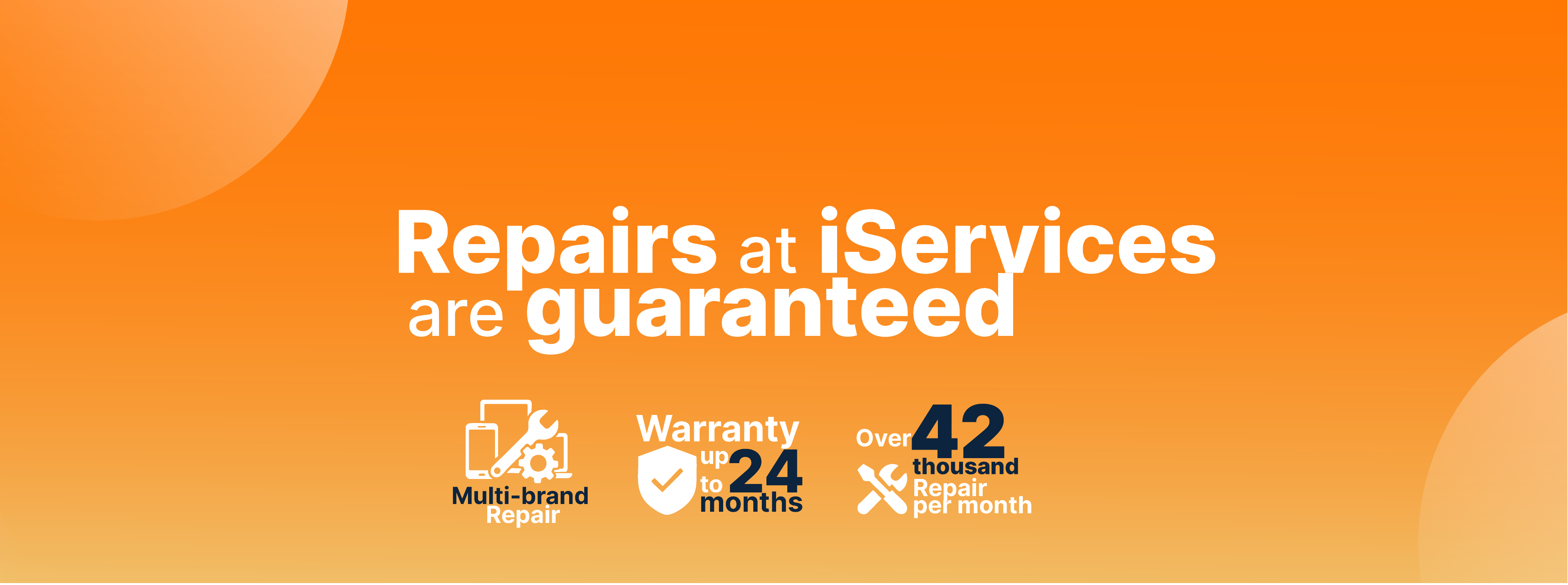 ¡Las reparaciones en iServices tienen garantía!