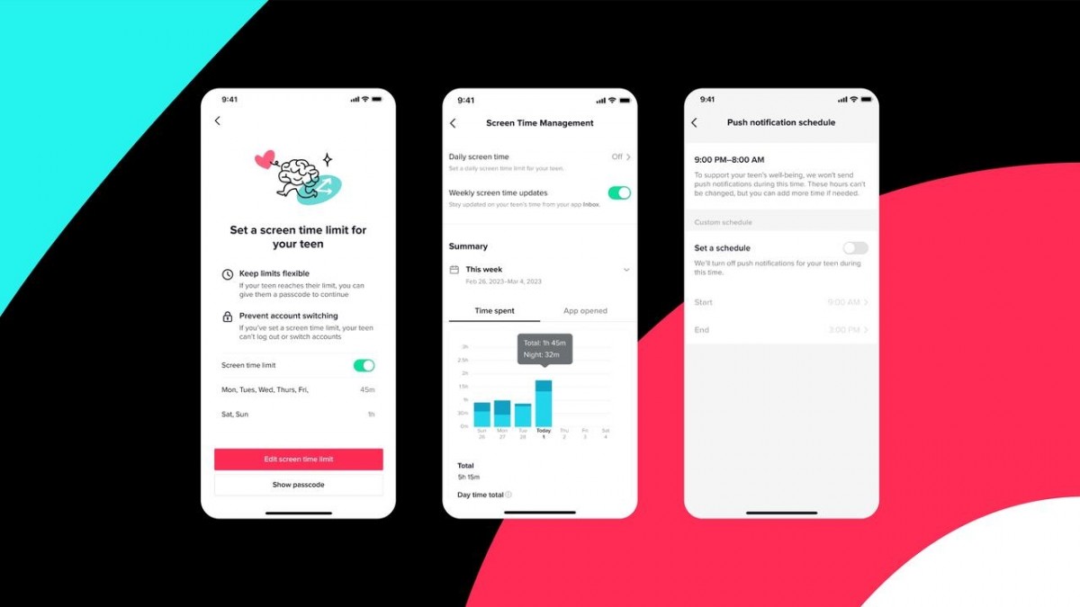 TikTok limita el tiempo de pantalla de los adolescentes