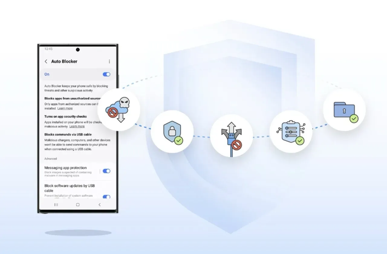 ¡Auto Blocker de Samsung ofrece aún más seguridad!