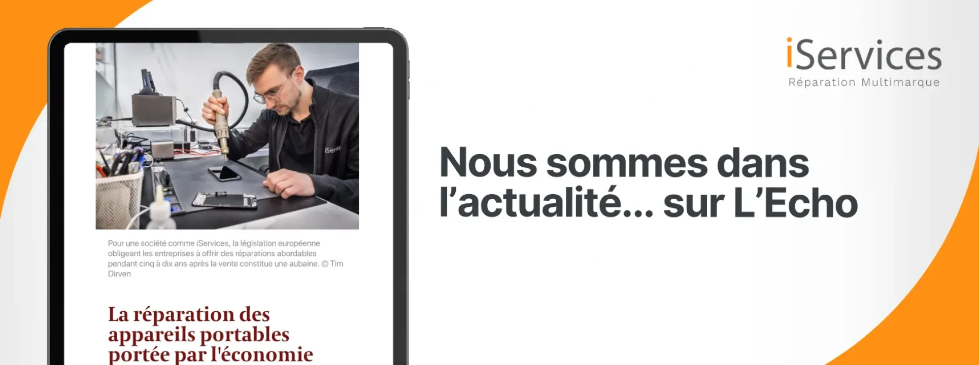 ¡Nous sommes dans l'actualité... sur L'Echo!