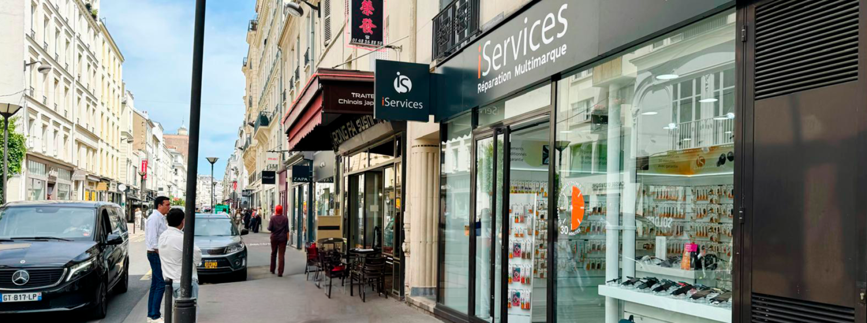 iServices escucha la boutique de la Rue du Commerce