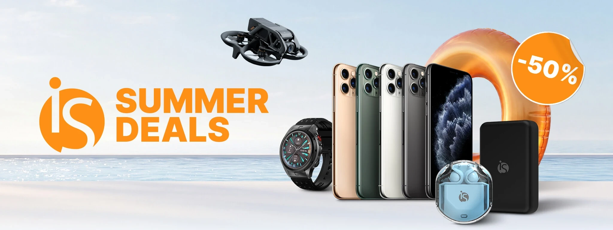 Summer Deals iServices: descontos até 50% en tecnología